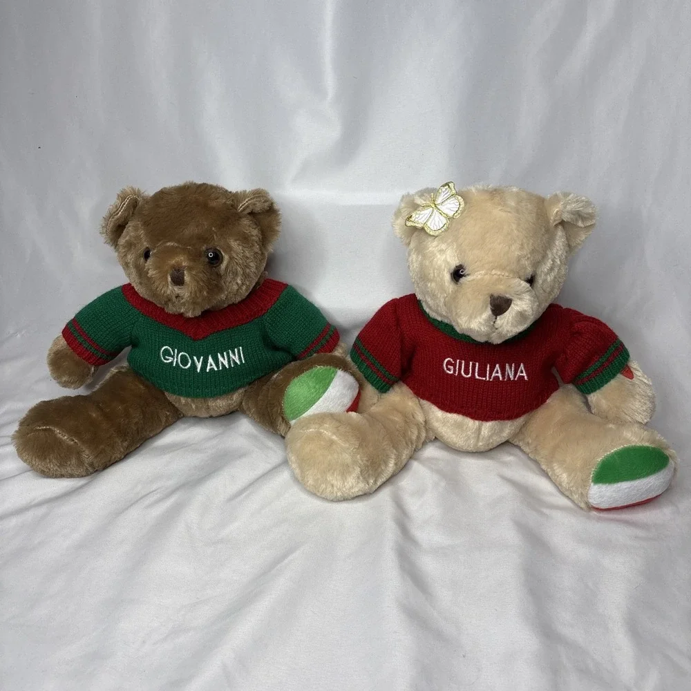 Giovanni & Giuliana Italian Speaking Singing Plush‎ Bears 11